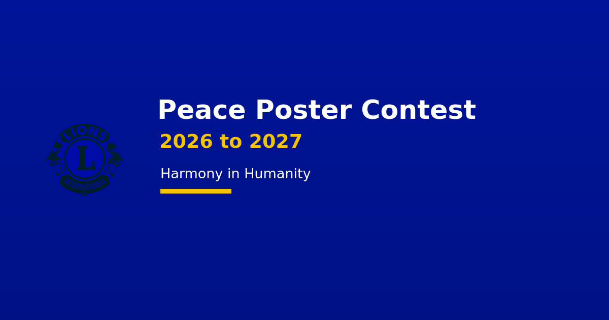 Peace Poster Contest 2026 to 2027 Harmony in Humanity feature graphic